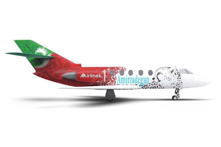 تبلیغات هواپیمایی روی بدنه هواپیما